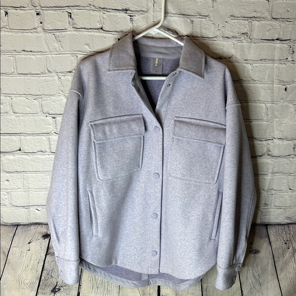 Calia by Carrie Underwood lavender wool blend shaker womens size medium